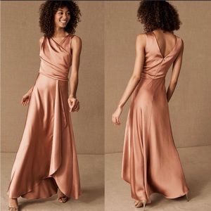 NEWAnthropologie | BHLDN Espen Dress Satin Sedona Sunset 2 Bridesmaid Gown